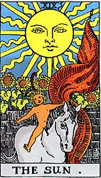 Image result for the sun card tarot rider waite